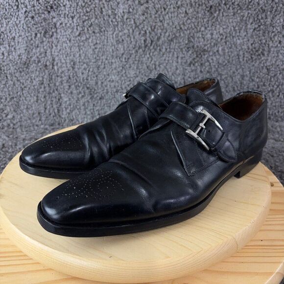 Magnanni Marco II Single Monk Strap Mens 12 Leather Dress Shoe Made in Spain - Picture 2 of 11